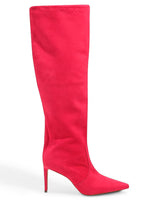 Bota Santa Lolla Pink Salto Alto Fino Couro