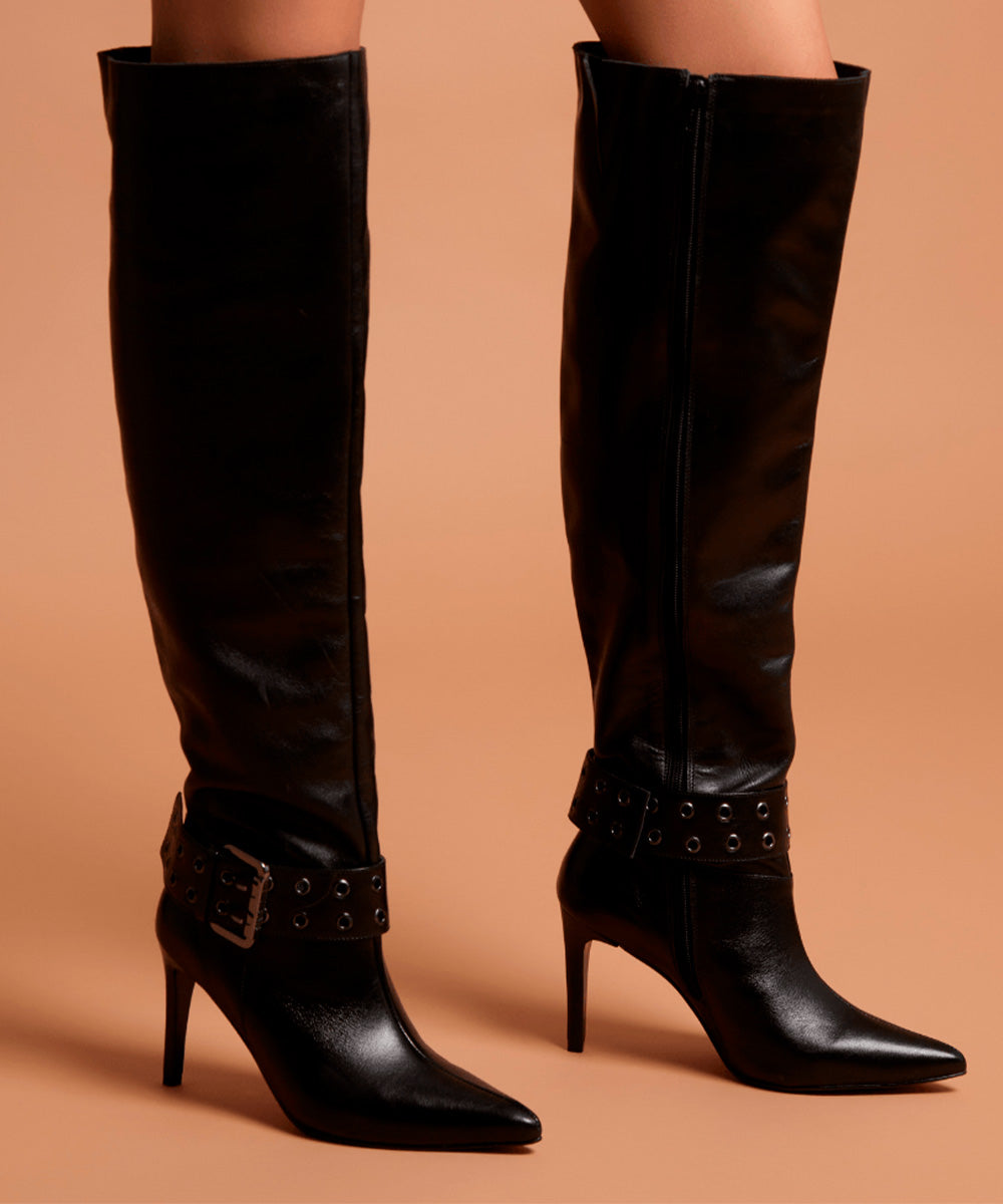 Bota Santa Lolla Preta Cano Alto Salto Fino