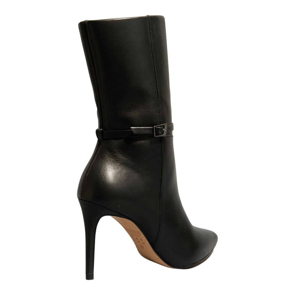 Bota Santa Lolla Preta Cano Médio Salto Alto Fino
