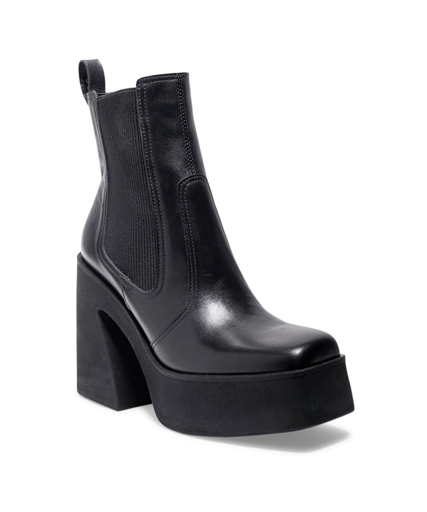 Bota Santa Lolla Preta Elástico Salto Bloco Meia Pata