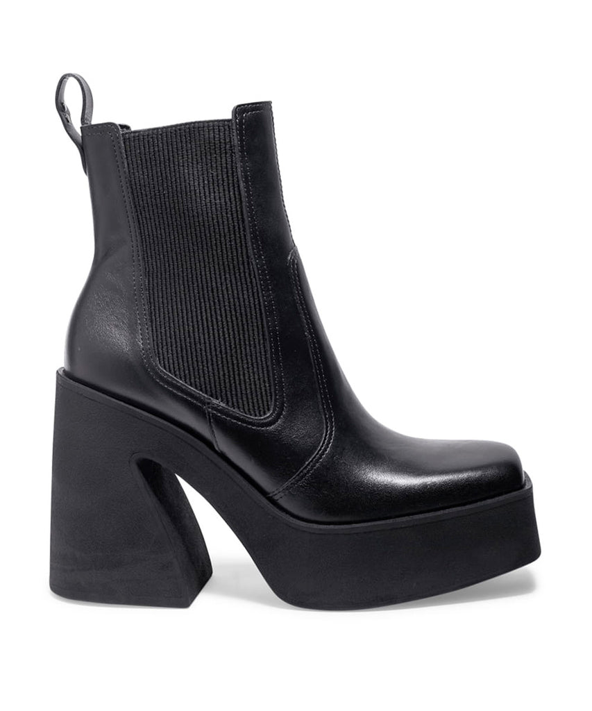 Bota Santa Lolla Preta Elástico Salto Bloco Meia Pata