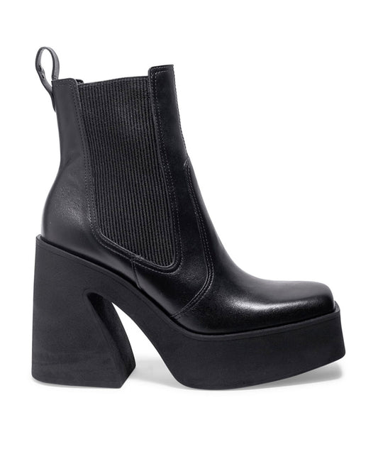 Bota Santa Lolla Preta Elástico Salto Bloco Meia Pata