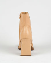 Bota Santa Lolla Salto Grosso Couro Nude Rosado