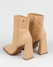 Bota Santa Lolla Salto Grosso Couro Nude Rosado