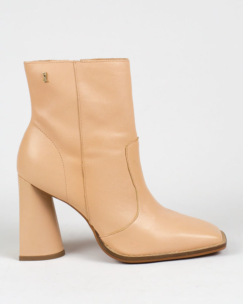 Bota Santa Lolla Salto Grosso Couro Nude Rosado