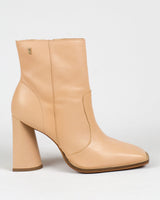 Bota Santa Lolla Salto Grosso Couro Nude Rosado