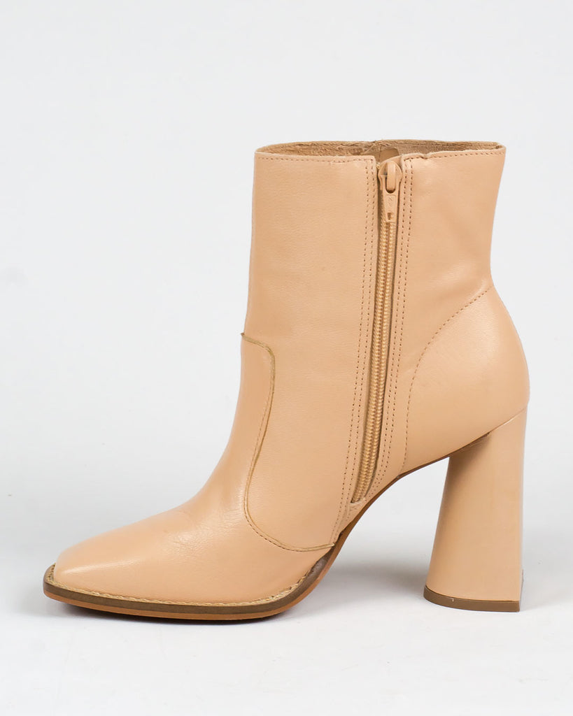 Bota Santa Lolla Salto Grosso Couro Nude Rosado