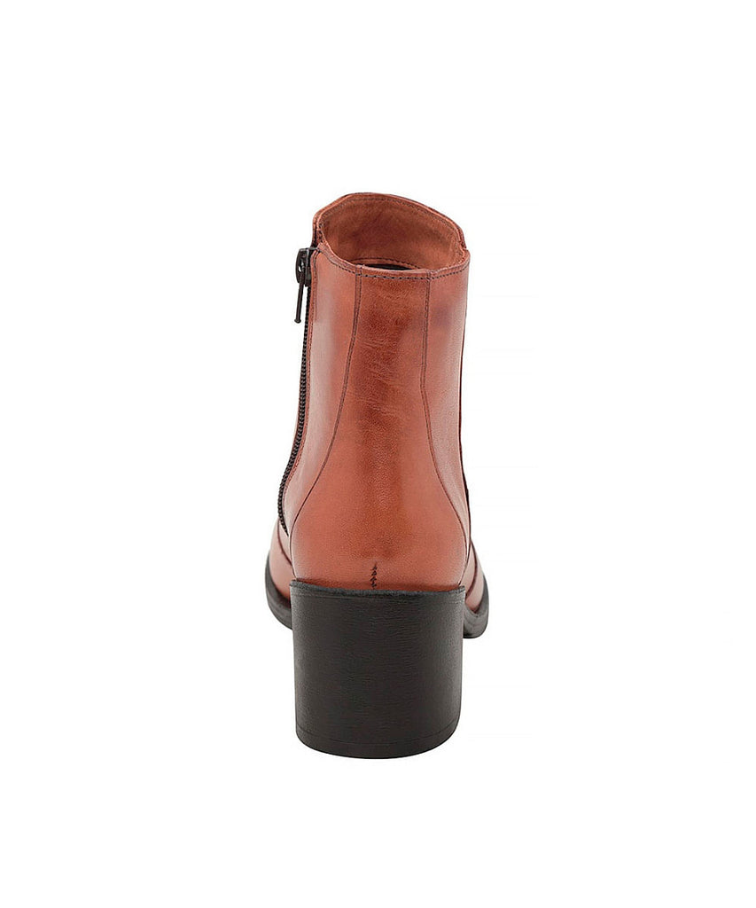 Bota Santa Lolla Terracota Salto Bloco Cano Baixo