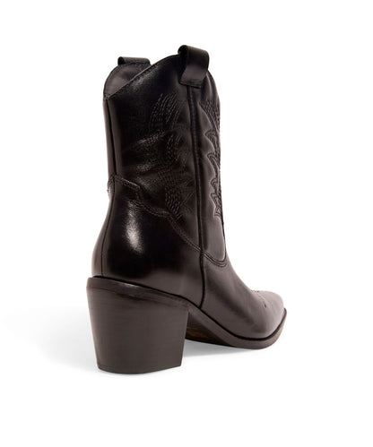 Bota Santa Lolla Western Preta Cano Baixo Salto Grosso