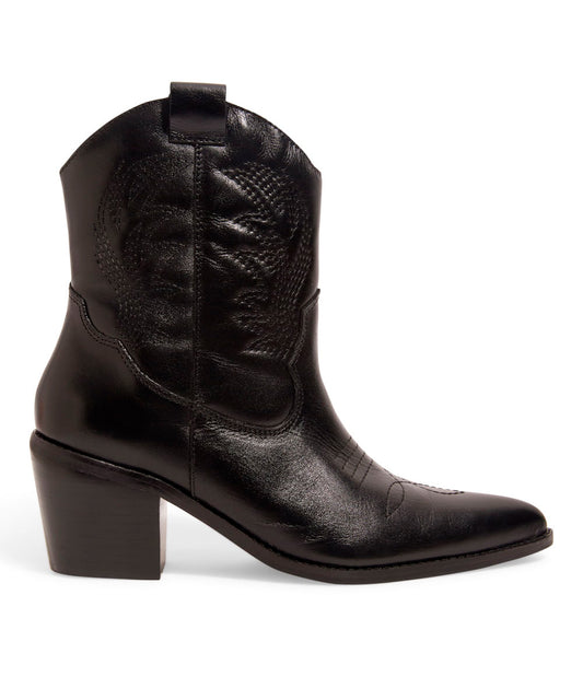 Bota Santa Lolla Western Preta Cano Baixo Salto Grosso