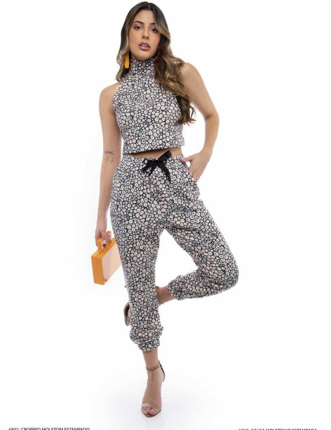 Calça Frysaide Estampada Moletinho Jogger
