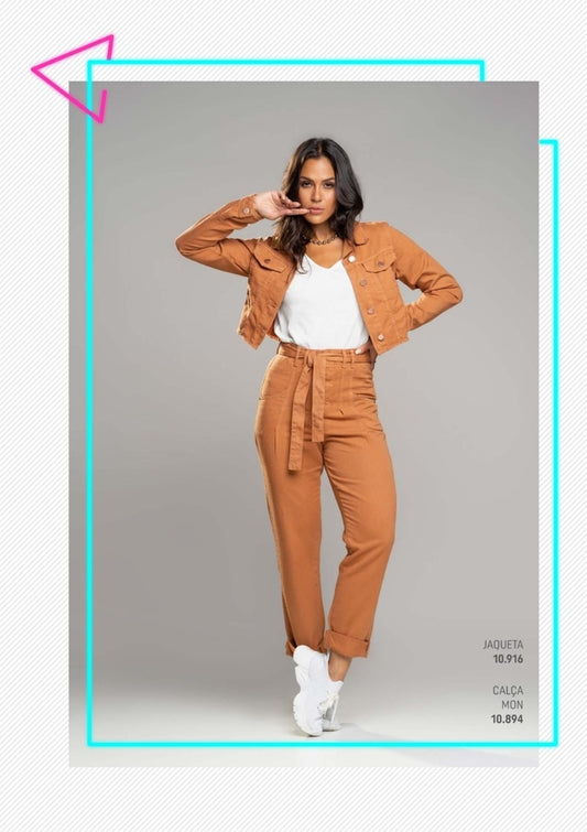 Calça Lottus Jeans Caramelo Mom