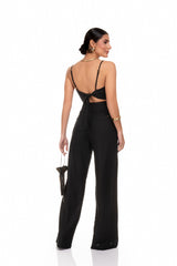 Calça Pantalona Linho Frysaide Preta