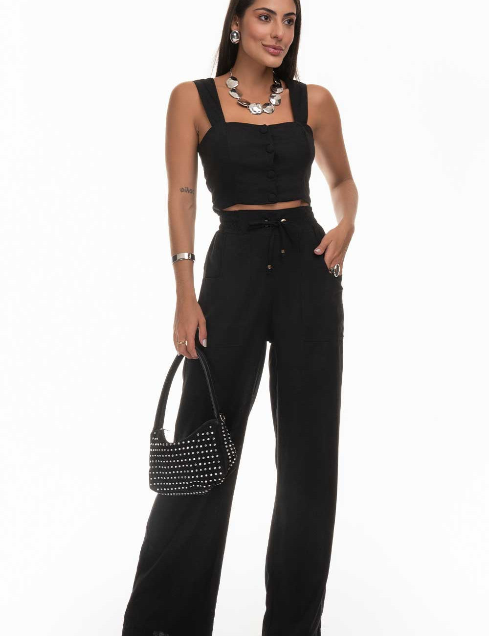 Calça Pantalona Linho Frysaide
