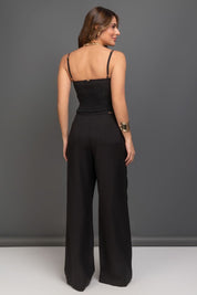 Calça Preta Pantalona Alfaiataria Frysaide