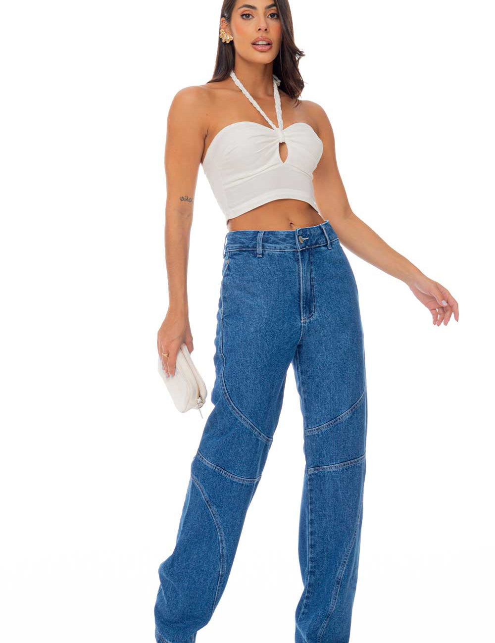Calça Wid Leg Jeans Frysaide