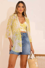 Camisa Estampada Tule Frysaide