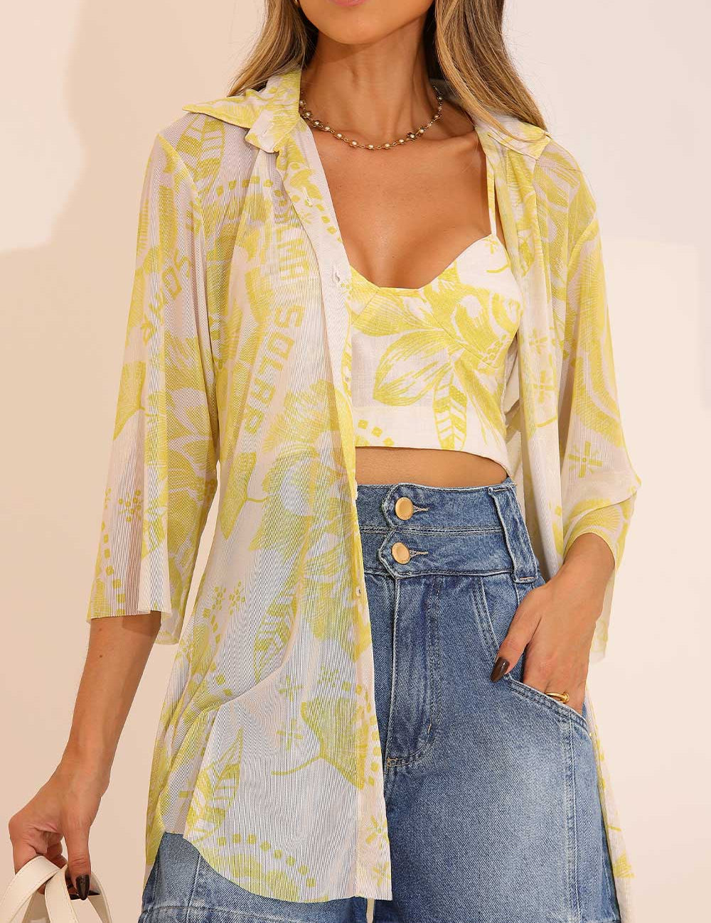 Camisa Estampada Tule Frysaide