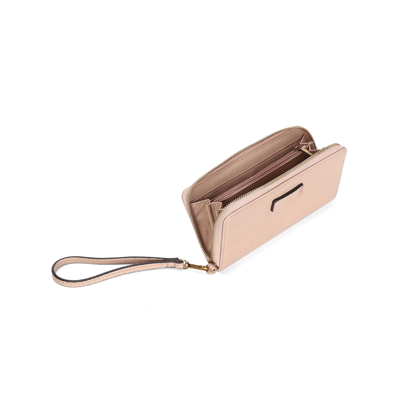 Carteira Bege Grande Santa Lolla Alça De Mão