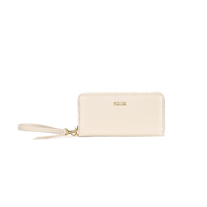 Carteira Grande Bege Santa Lolla Alça De Mão 