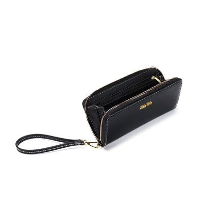 Carteira Grande Marrom Santa Lolla Alça De Mão 