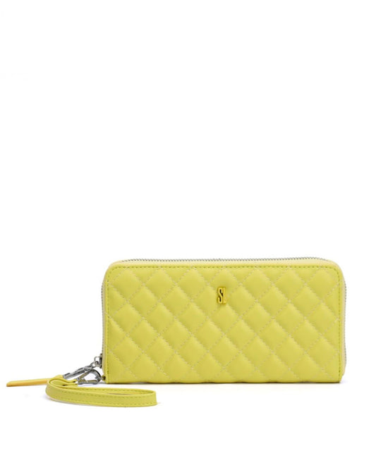 Carteira Grande Santa Lolla Limão Matelassê