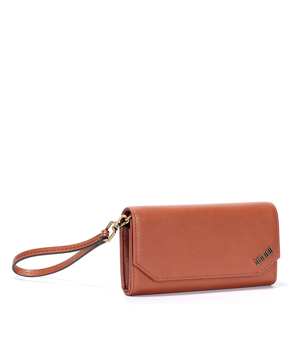 Carteira Grande Santa Lolla Marrom Cinamon