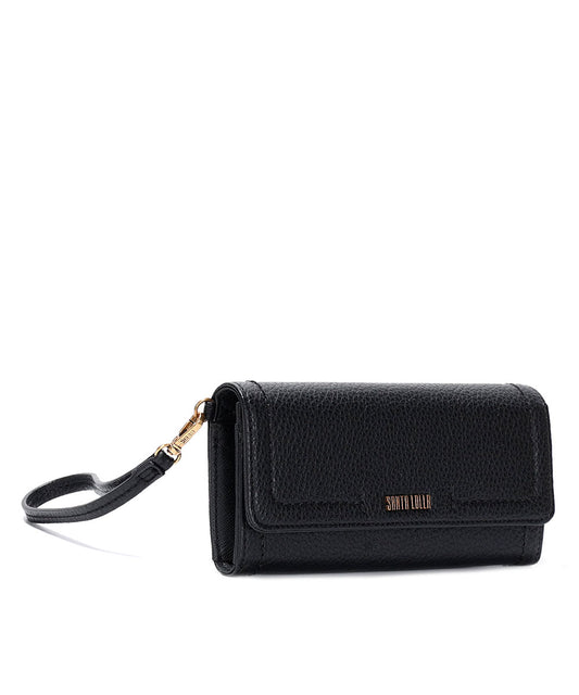 Carteira Grande Santa Lolla Preta Alça Mão