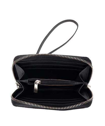 Carteira Grande Santa Lolla Preta Alça Mão