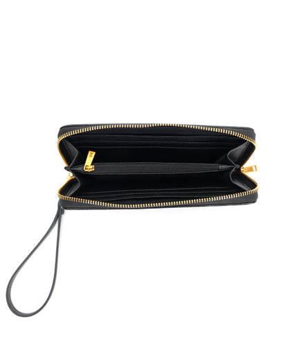 Carteira Grande Santa Lolla Preta Alça Mão