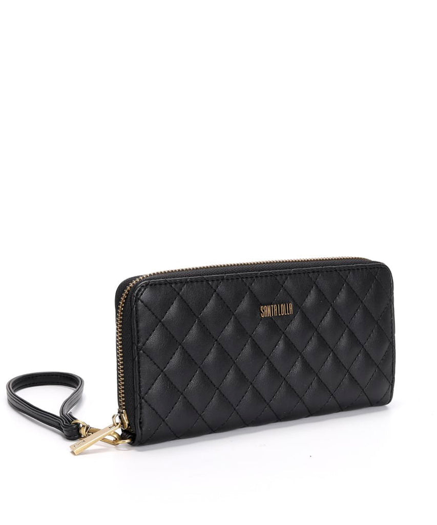 Carteira Grande Santa Lolla Preta Matelassê