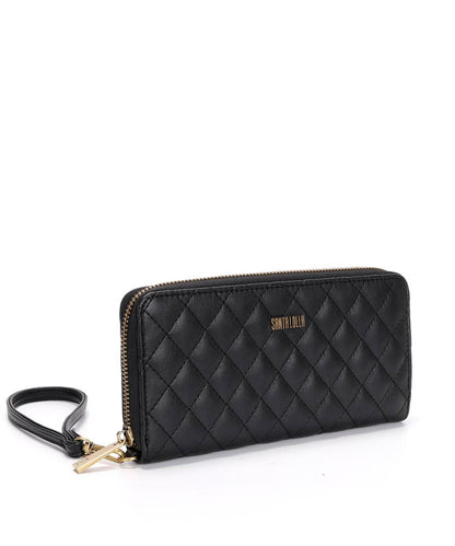 Carteira Grande Santa Lolla Preta Matelassê