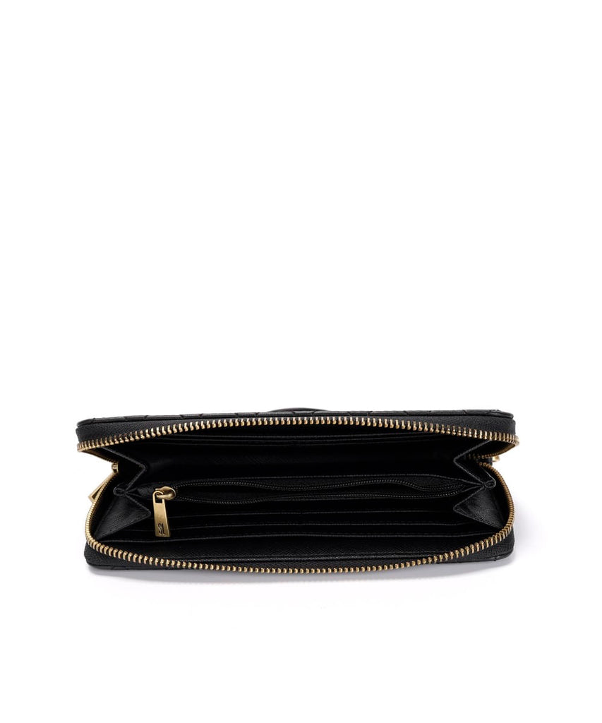 Carteira Grande Santa Lolla Preta Matelassê