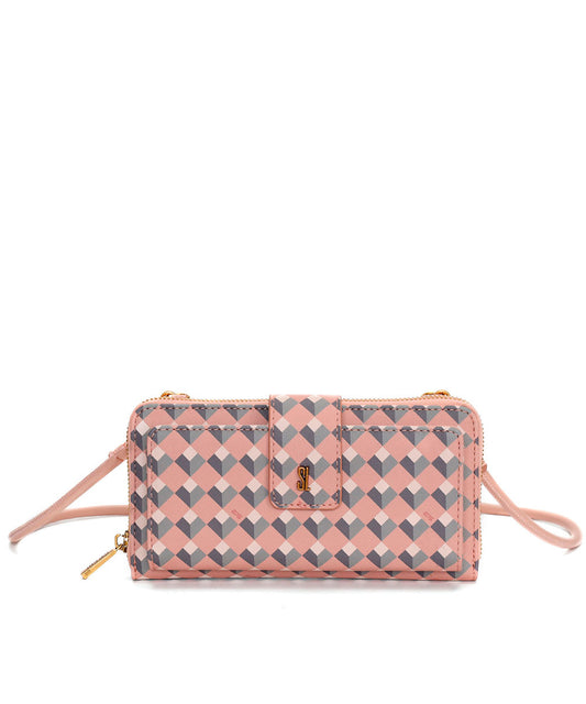 Carteira Grande Santa Lolla Rosa Cubos
