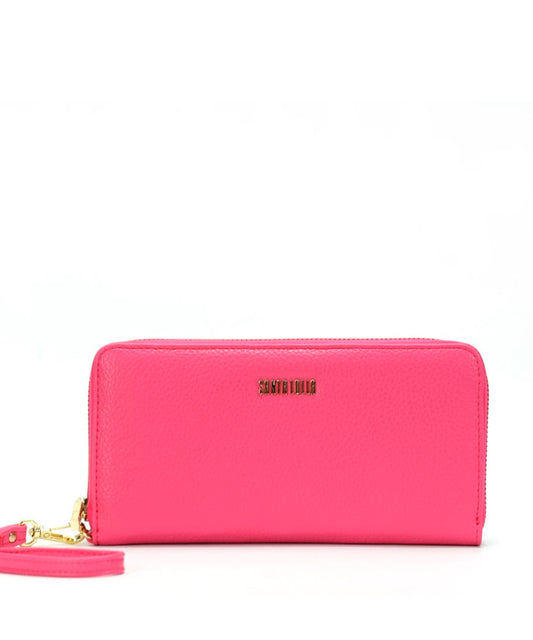 Carteira Grande Santa Lolla Rosa Hibisco Floater