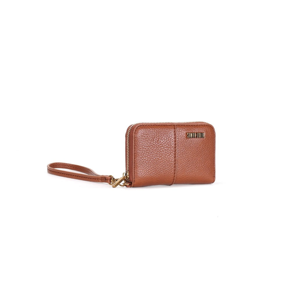 Carteira Marrom Alça De Mão Santa Lolla