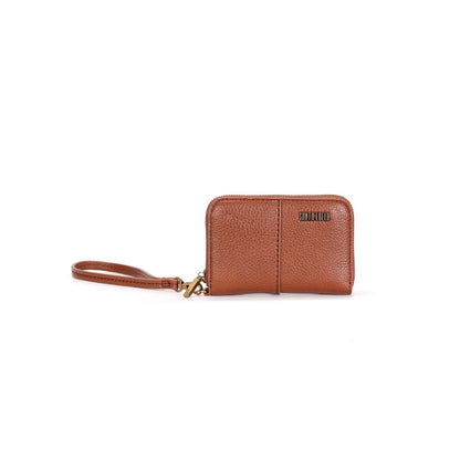 Carteira Marrom Alça De Mão Santa Lolla