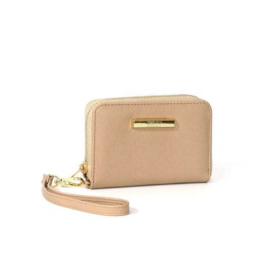 Carteira Pequena Santa Lolla Areia Zíper