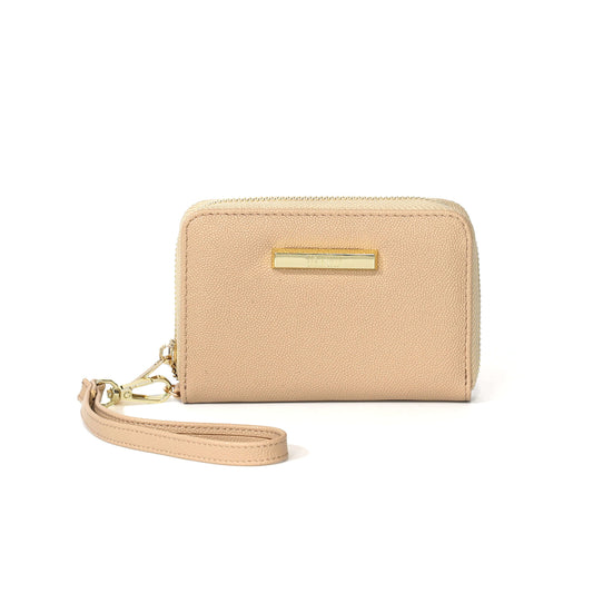 Carteira Pequena Santa Lolla Areia Zíper