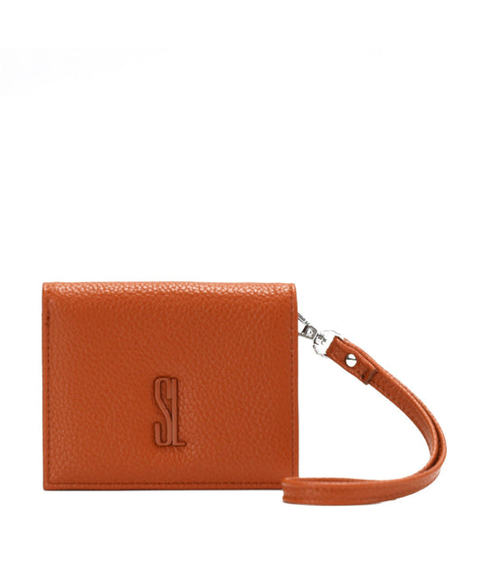 Carteira Pequena Santa Lolla Caramelo Alça Mão