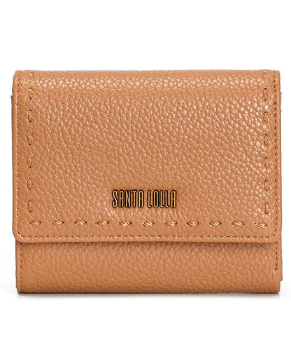 Carteira Pequena Santa Lolla Marrom Alça Mão