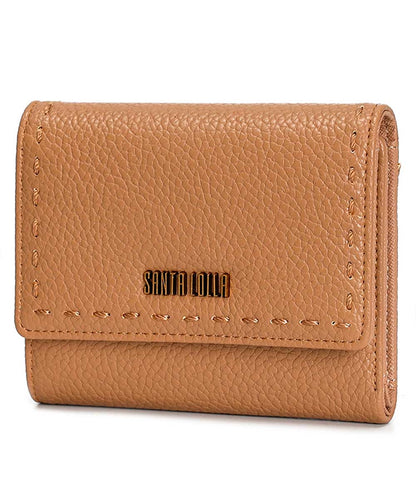 Carteira Pequena Santa Lolla Marrom Alça Mão