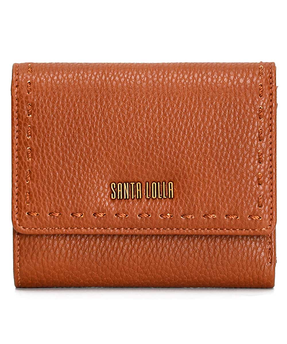 Carteira Pequena Santa Lolla Marrom Cinamon