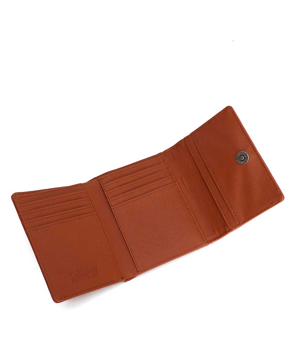 Carteira Pequena Santa Lolla Marrom Cinamon