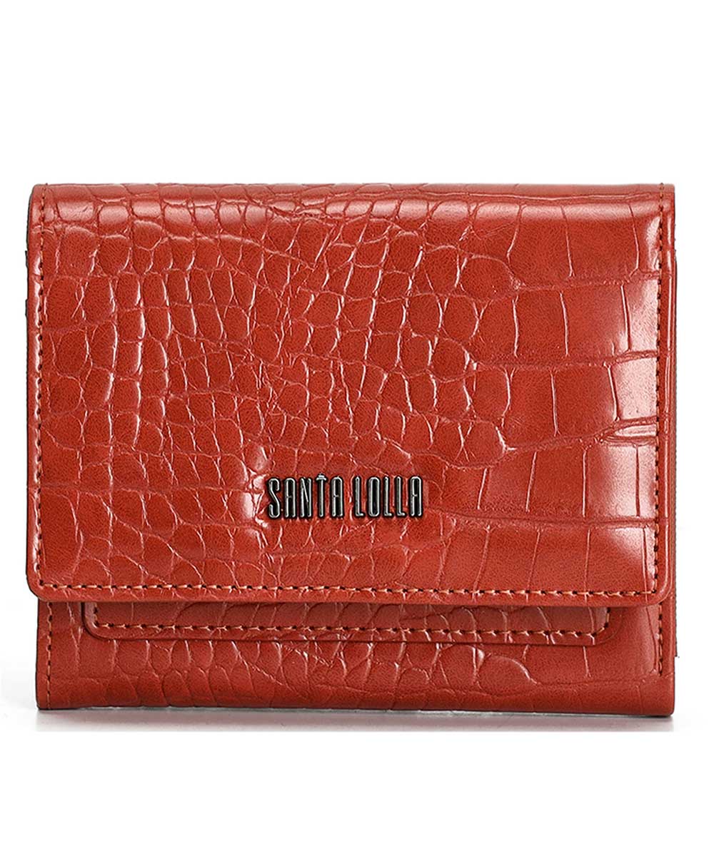 Carteira Pequena Santa Lolla Marrom Cinamon