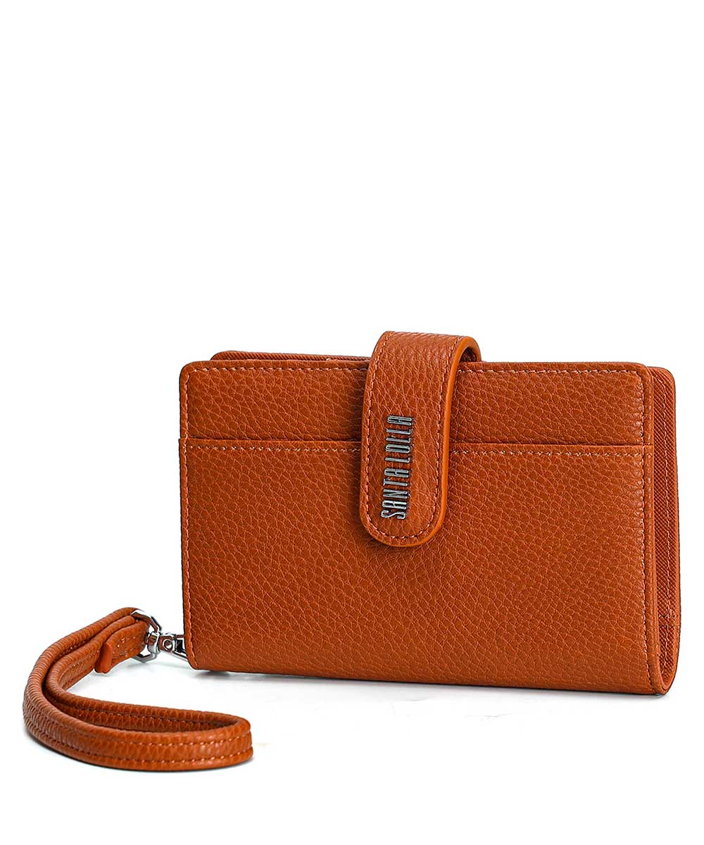 Carteira Pequena Santa Lolla Marrom Divisórias