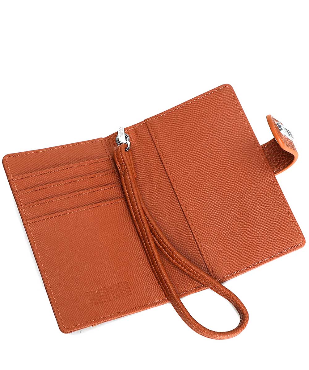 Carteira Pequena Santa Lolla Marrom Divisórias