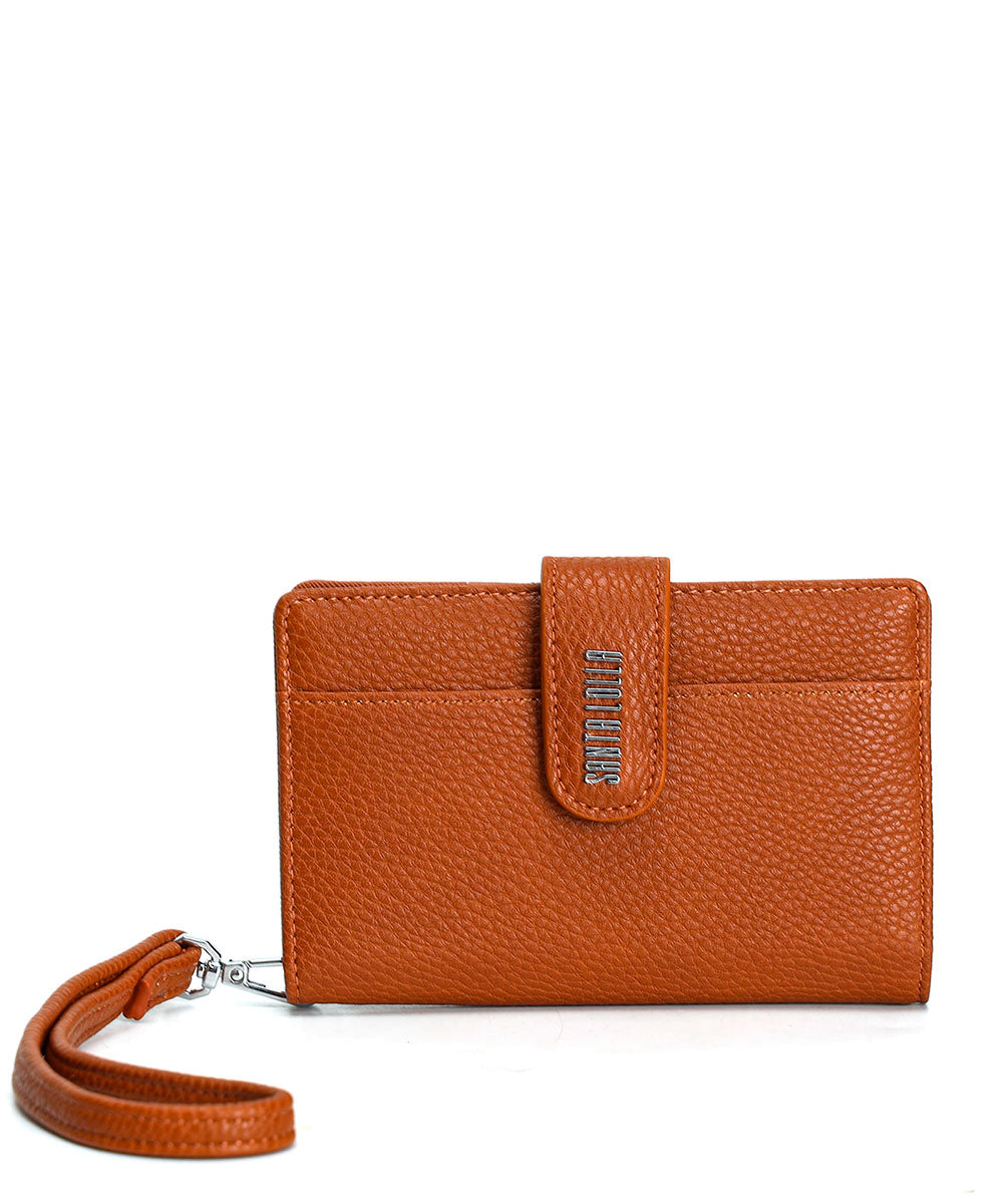 Carteira Pequena Santa Lolla Marrom Divisórias