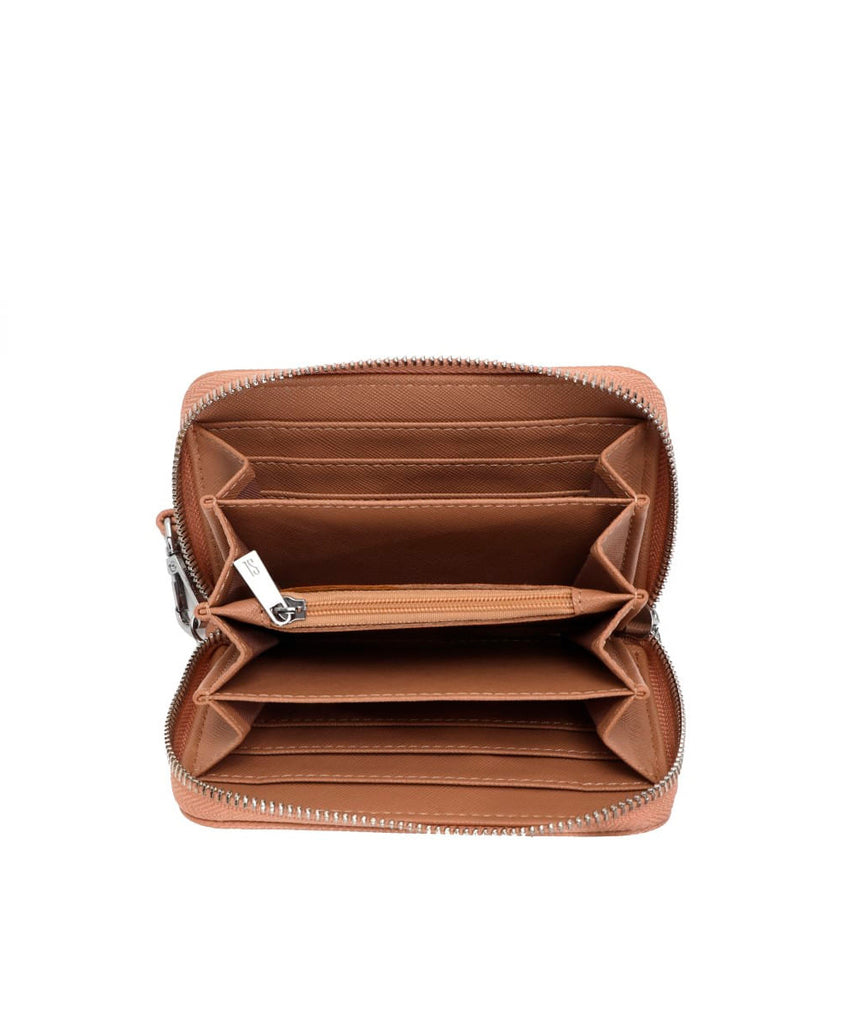 Carteira Pequena Santa Lolla Nude Alça de Mão