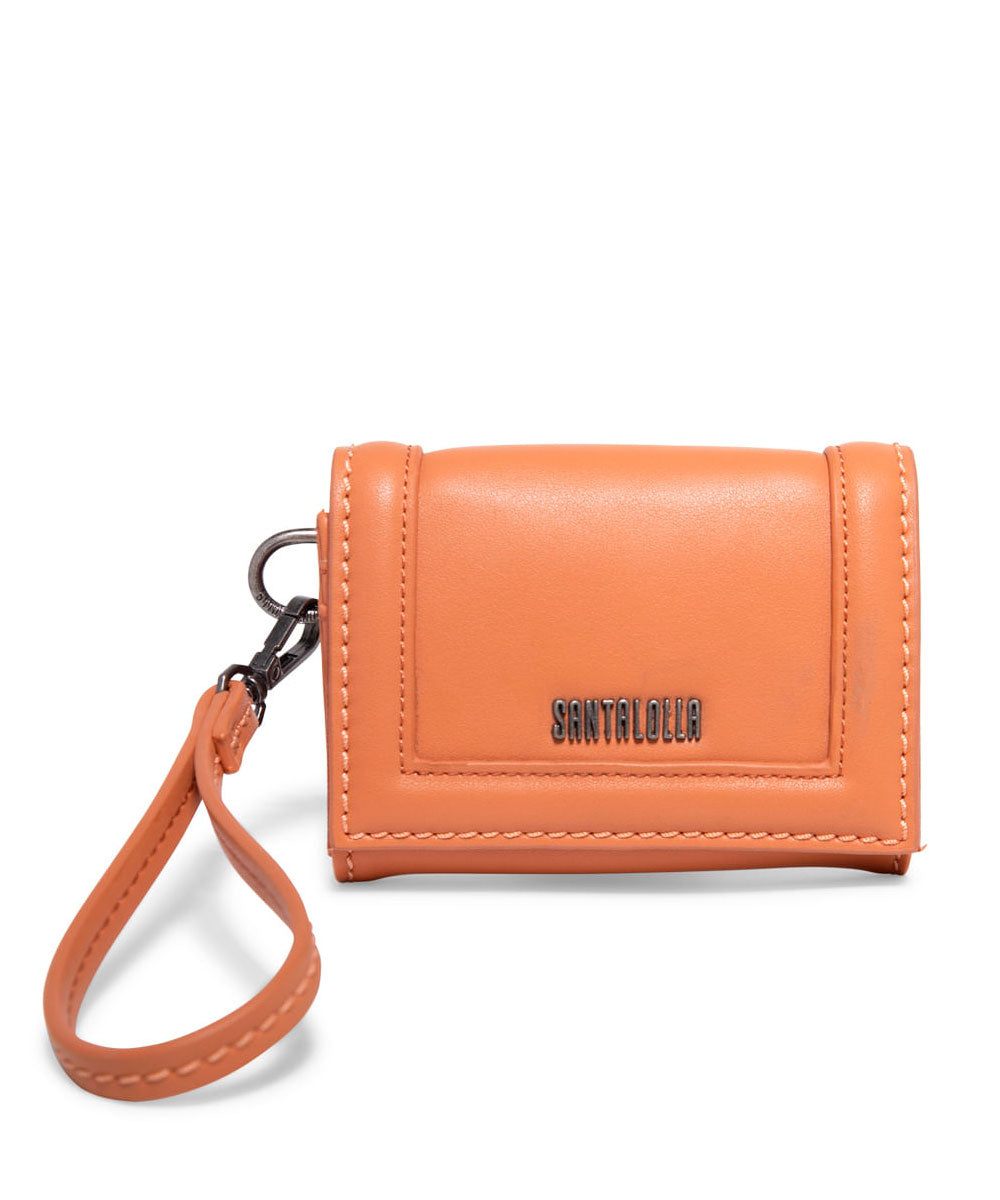 Carteira Pequena Santa Lolla Nude Alça Mão